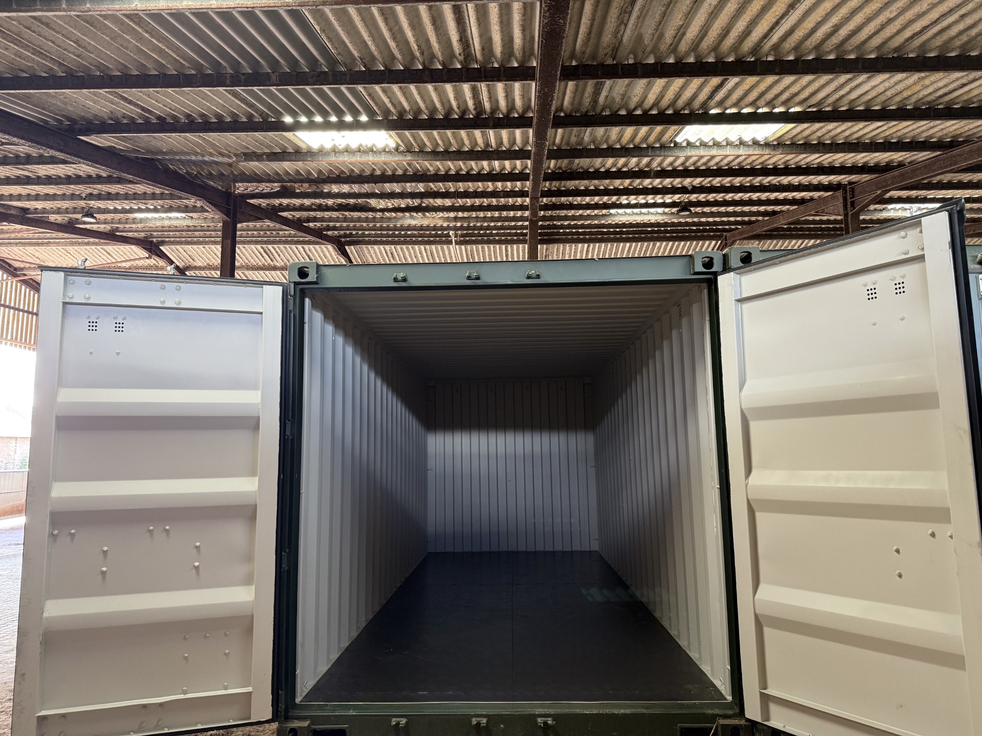 Inside 20ft storage unit