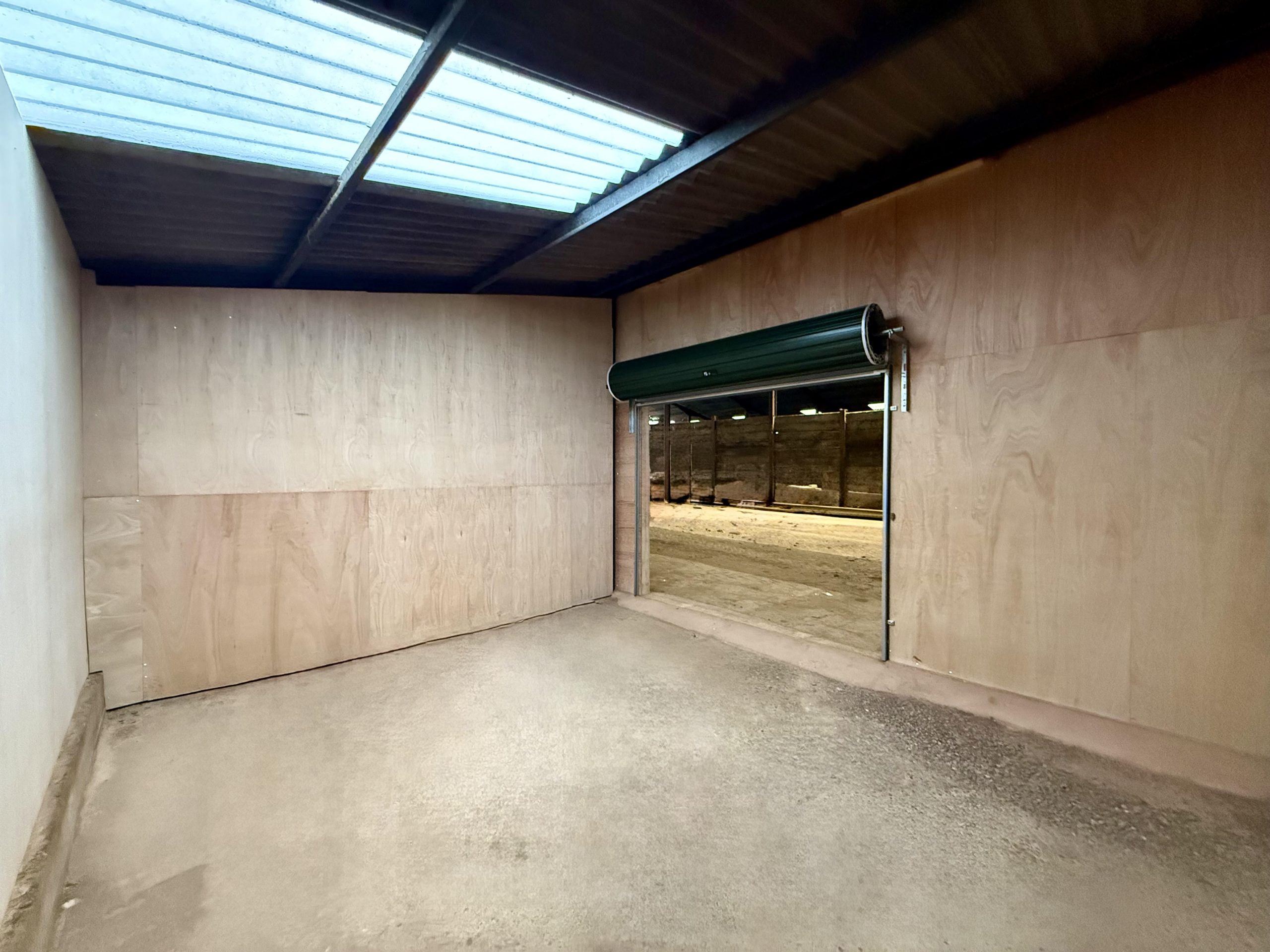 Inside a roller door unit 